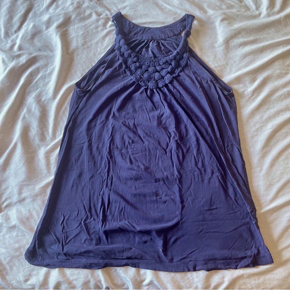 Women's Purple Sleeveless Top